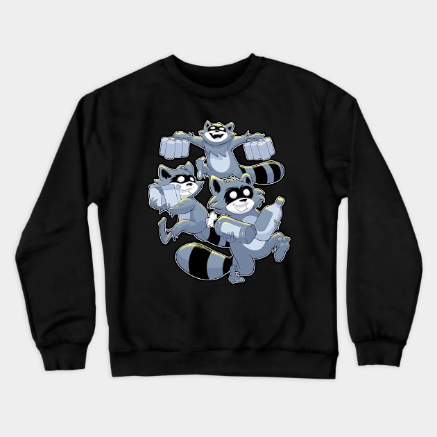 Raccoon Heist Crewneck Sweatshirt by raccoonbrand